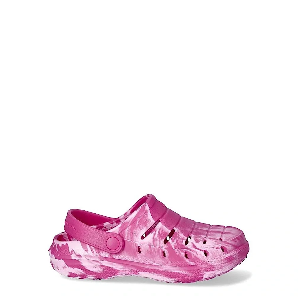 Rugged Shark BIG GIRL Clogs SIZE 6 Pink Swirl Sandals Waterproof NEW